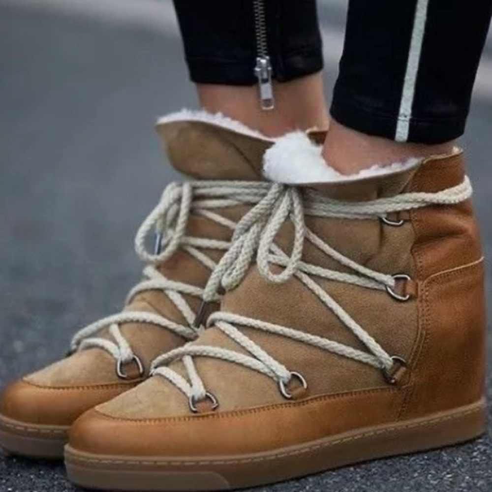 Isabel Marant Tan Winter Boots